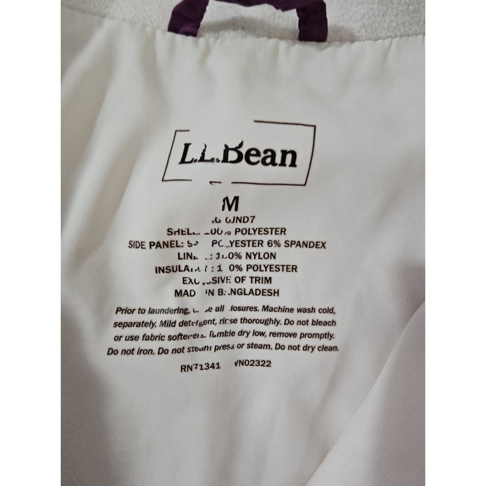 L.L.Bean Women's Vest Size Medium Ombre Pink Quilted Fleece‎ Side Panels Puffer - Picture 12 of 15